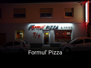 Formul' Pizza ouvert