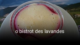 o bistrot des lavandes plan d'ouverture