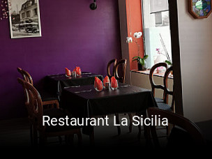 Restaurant La Sicilia plan d'ouverture