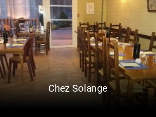 Chez Solange plan d'ouverture