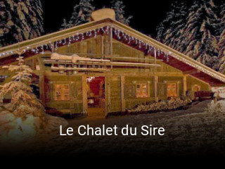 Le Chalet du Sire plan d'ouverture