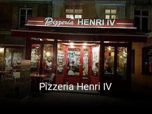 Pizzeria Henri IV heures d'ouverture