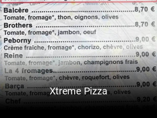 Xtreme Pizza heures d'ouverture