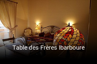 Table des Frères Ibarboure ouvert