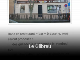 Le Gilbreu heures d'ouverture