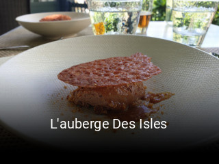 L'auberge Des Isles heures d'ouverture