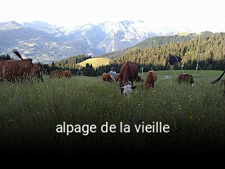 alpage de la vieille heures d'affaires