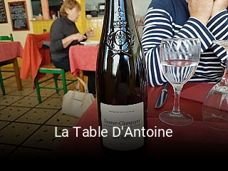 La Table D'Antoine heures d'ouverture