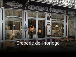 Creperie de l'horloge plan d'ouverture