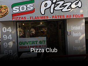 Pizza Club plan d'ouverture