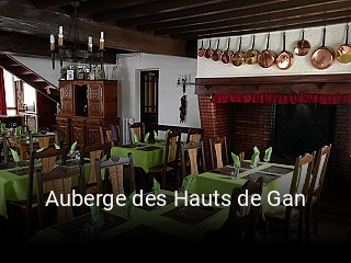 Auberge des Hauts de Gan ouvert