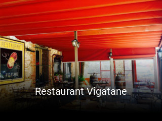 Restaurant Vigatane plan d'ouverture