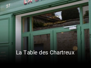 La Table des Chartreux plan d'ouverture