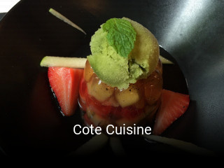 Cote Cuisine heures d'ouverture