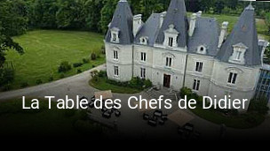 La Table des Chefs de Didier heures d'ouverture