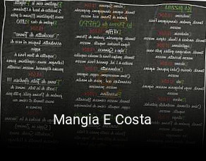 Mangia E Costa heures d'ouverture