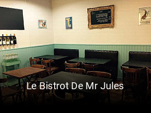 Le Bistrot De Mr Jules heures d'ouverture