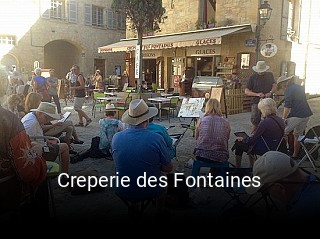 Creperie des Fontaines plan d'ouverture