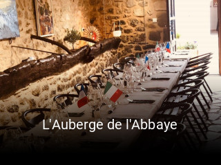 L'Auberge de l'Abbaye heures d'affaires