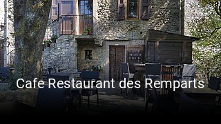 Cafe Restaurant des Remparts heures d'affaires