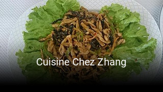 Cuisine Chez Zhang heures d'ouverture