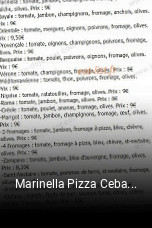 Marinella Pizza Cebazat heures d'affaires