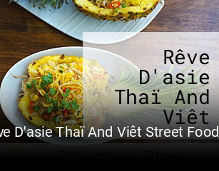 Rêve D'asie Thaï And Viêt Street Foods Le Barp plan d'ouverture