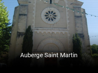 Auberge Saint Martin ouvert