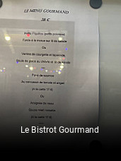 Le Bistrot Gourmand heures d'ouverture