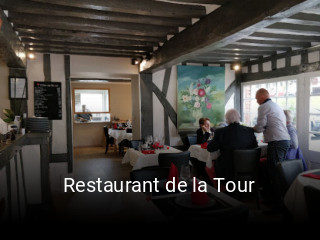 Restaurant de la Tour plan d'ouverture