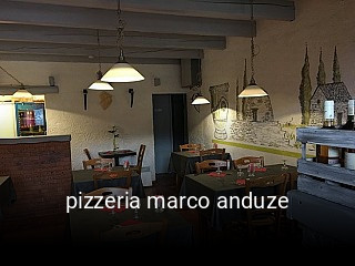 pizzeria marco anduze heures d'ouverture