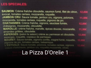 La Pizza D'Orelie 1 heures d'ouverture