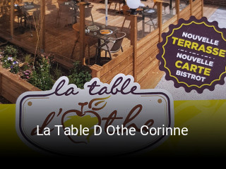 La Table D Othe Corinne heures d'affaires