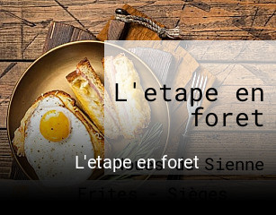 L'etape en foret plan d'ouverture