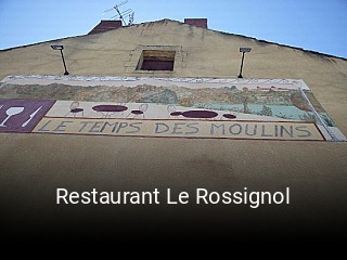 Restaurant Le Rossignol heures d'ouverture