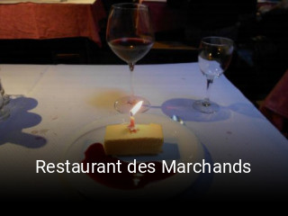 Restaurant des Marchands plan d'ouverture