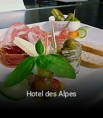 Hotel des Alpes ouvert