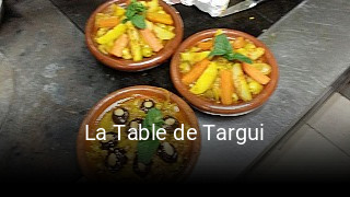 La Table de Targui ouvert