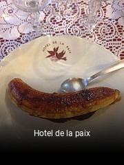 Hotel de la paix ouvert