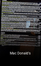 Mac Donald's heures d'affaires