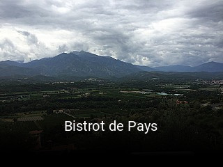 Bistrot de Pays ouvert