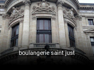 boulangerie saint just heures d'ouverture