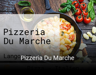 Pizzeria Du Marche heures d'affaires