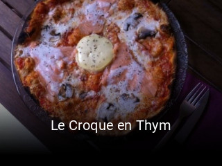 Le Croque en Thym ouvert