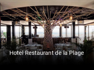 Hotel Restaurant de la Plage plan d'ouverture