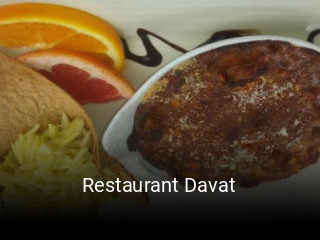 Restaurant Davat plan d'ouverture