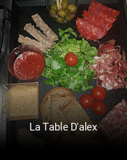 La Table D'alex plan d'ouverture