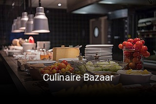 Culinaire Bazaar plan d'ouverture