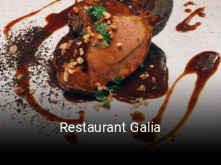 Restaurant Galia heures d'ouverture