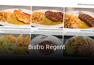 Bistro Régent plan d'ouverture